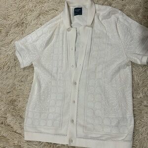 Abercrombie crochet shirt L